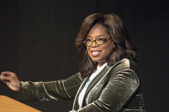 Oprah Winfrey speaks to a crowd during a town hall conversation for gubernatorial candidate Stacey Abrams at the Cobb Civic Center&#039;s Jennie T. Anderson Theatre in Marietta, Ga., Thursday, Nov. 1, ...