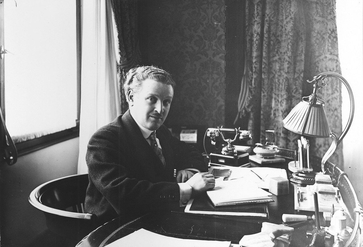 Jules Bloch in seinem Büro.