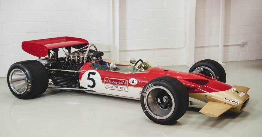 This is Avant-Garde F1 Aerodynamicist Adrian Newey's Lotus 49B formula 1 gold leaf...