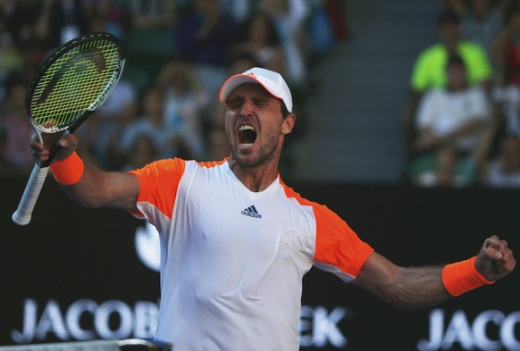 Tennis - Australian Open - Melbourne Park, Melbourne, Australia - 22/1/17 Germany&#039;s Mischa Zverev celebrates after winning his Men&#039;s singles fourth round match against Britain&#039;s Andy Mu ...