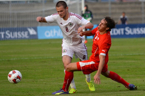 Michael Frey, vor wenigen Wochen noch mit der U21 gegen Litauen im Einsatz.