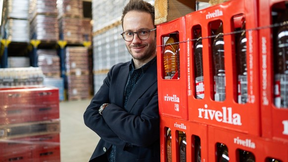 IMAGE DISTRIBUTED FOR RIVELLA AG FOR EDITORIAL USE ONLY - Silvan Brauen, co-CEO del Gruppo Rivella, parla di un buon anno finanziario 2024 per il produttore svizzero di bevande. // Weiterer Text ueber ...