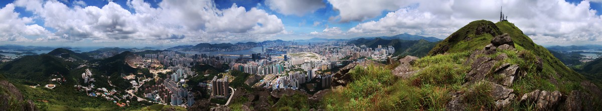 Hier lässt es sich leben: Hong Kong im Panorama-Überblick.