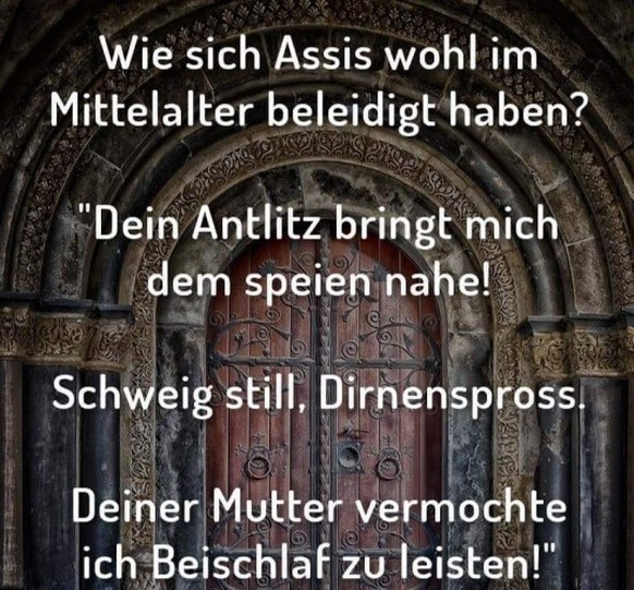 Picdump 207 – wohlan zur freudigen Pläsanterie!\nStellt Euch vor man würde so heute dissen.... da könnte man geradezu wünschen, dass dies der ganze Tag so geschieht.