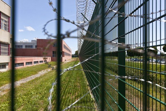 Exterior views of the penitentiaries Bellechasse, pictured on July 16, 2012 in Sugiez, Switzerland. The penitentiariy Bellechasse in the canton of Freiburg nowadays accommodates mainly people, who hav ...