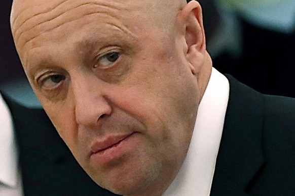 FILE - Russian businessman Yevgeny Prigozhin prior to a meeting of Russian President Vladimir Putin and Chinese President Xi Jinping in the Kremlin in Moscow, Russia, July 4, 2017. Russia has engaged  ...