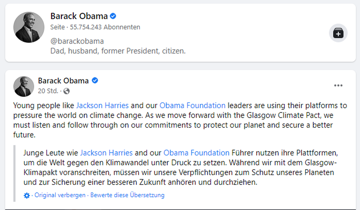Im Internet werden Beiträge immer öfters automatisiert in die Sprache des Betrachters übersetzt.