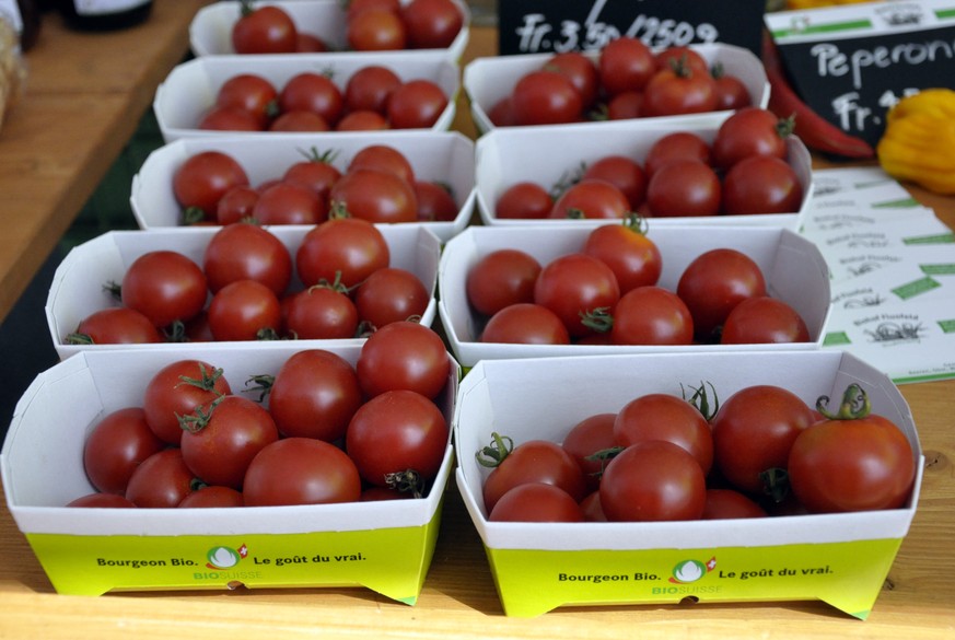 Bio boomt. Hier auf dem Bild: Tomaten.