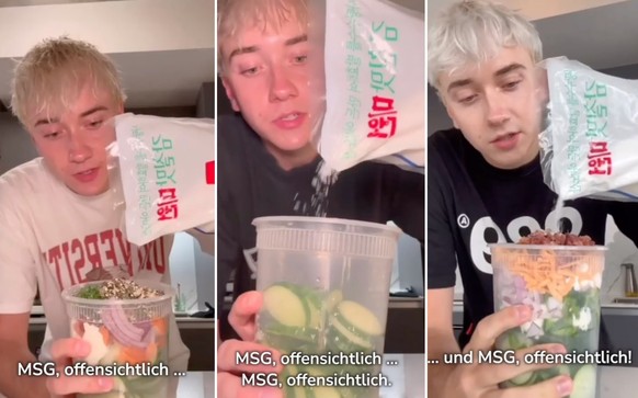 "MSG, obviously": Logan Moffat the Cucumber Boy. 

https://www.tiktok.com/@logagm