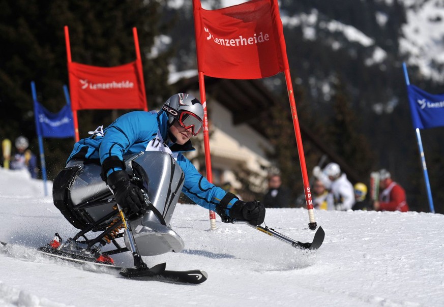 Silvano Beltrametti beim Ski Classic 2009 - der Charity Parallel-Slalom mit vielen Sport-Promis in Lenzerheide, am Samstag, 21. Maerz 2009, am Bossihang im Ortskern von Lenzerheide. Mit den Einnahmen  ...