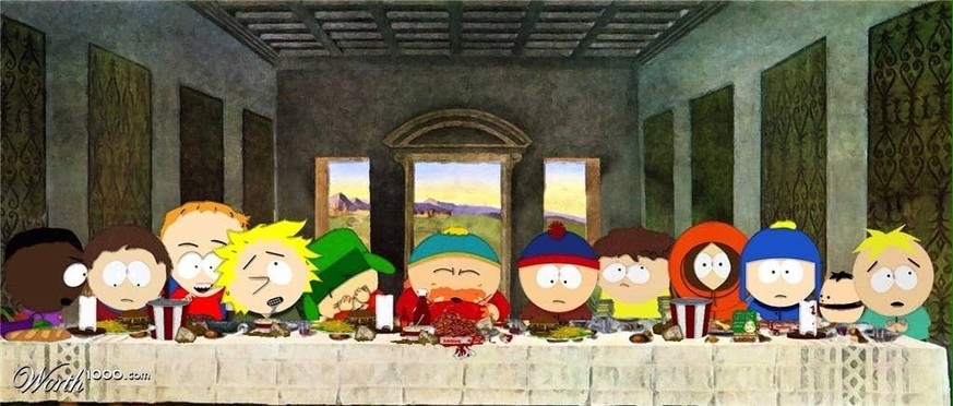 Das letzte Abendmahl, neu interpretiert bei South Park
