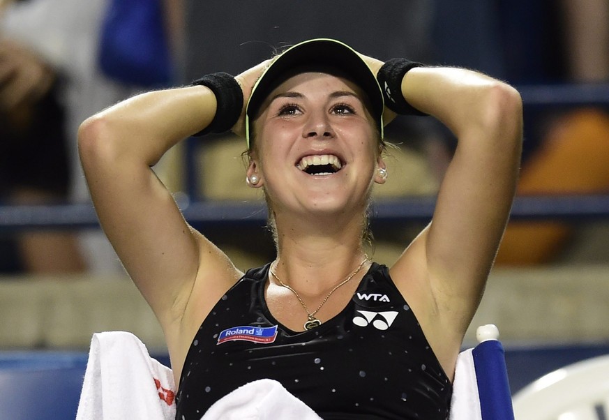 Belinda Bencic im Glück.