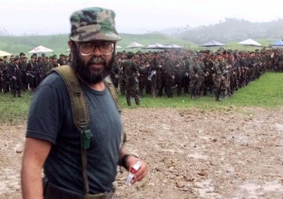 Farc-Kommandant Alfonso Cano in einer Aufnahme vom April 2000.