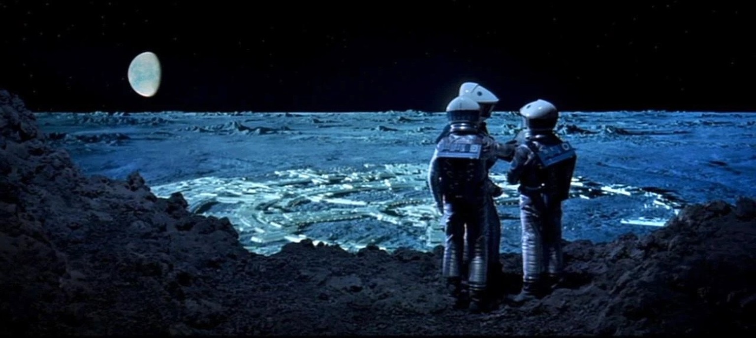 2001 - A Space Odyssey: Clavius Base on the moon. 
https://catacombs.space1999.net/plus/dt/2001/ti2001d.html