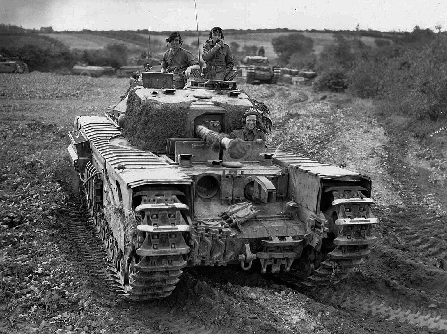 Der erfolgreichste britische Sturmpanzer wurde nach Churchill benannt. Frankreich, 1944. 