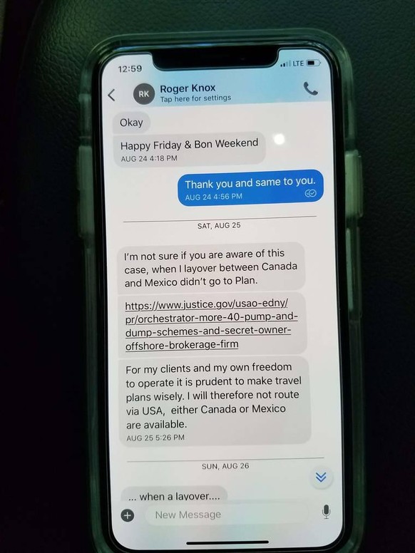 Roger Knox wollte eine Reise in die USA vermeiden, wurde dann aber doch dort verhaftet. (Quelle: FBI)