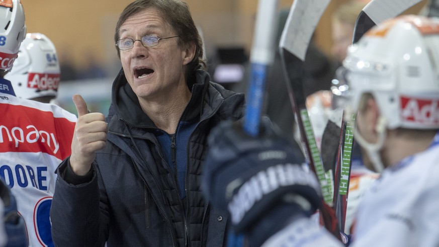 Lions Head Coach, Arno Del Curto, waehrend dem Meisterschaftsspiel der National League, zwischen den SCL Tigers und den ZSC Lions, am Freitag 18. Januar 2019 im Ilfisstadion in Langnau. (KEYSTONE /Mar ...