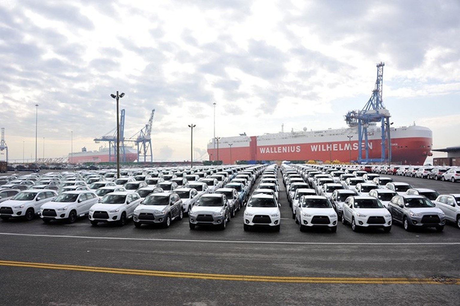 Cars in the Port of Baltimore.  https://mpa.maryland.gov/Pages/auto.aspx