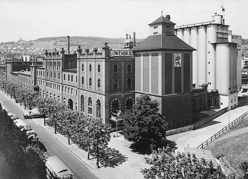 Das&nbsp;Löwenbräu-Areal an der&nbsp;Limmatstrasse in den 30ern.