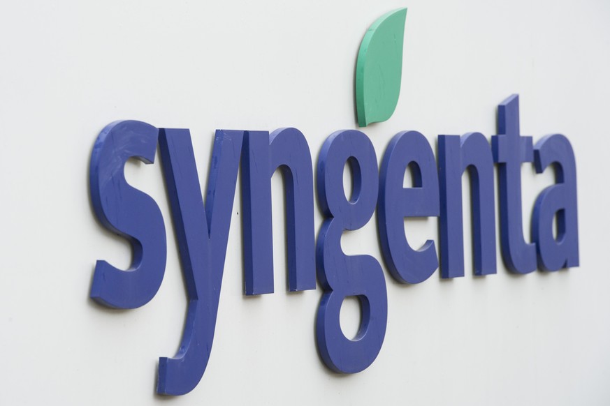 ARCHIVBILD ZUR ZUSTIMMUNG DER UEBERNAHME VON SYNGENTA DURCH CHEMCHINA DURCH DIE AKTIONAERE, AM FREITAG, 5. MAI 2017 - Logo of Syngenta AG, the worlds biggest producer of agricultural chemicals, in Bas ...