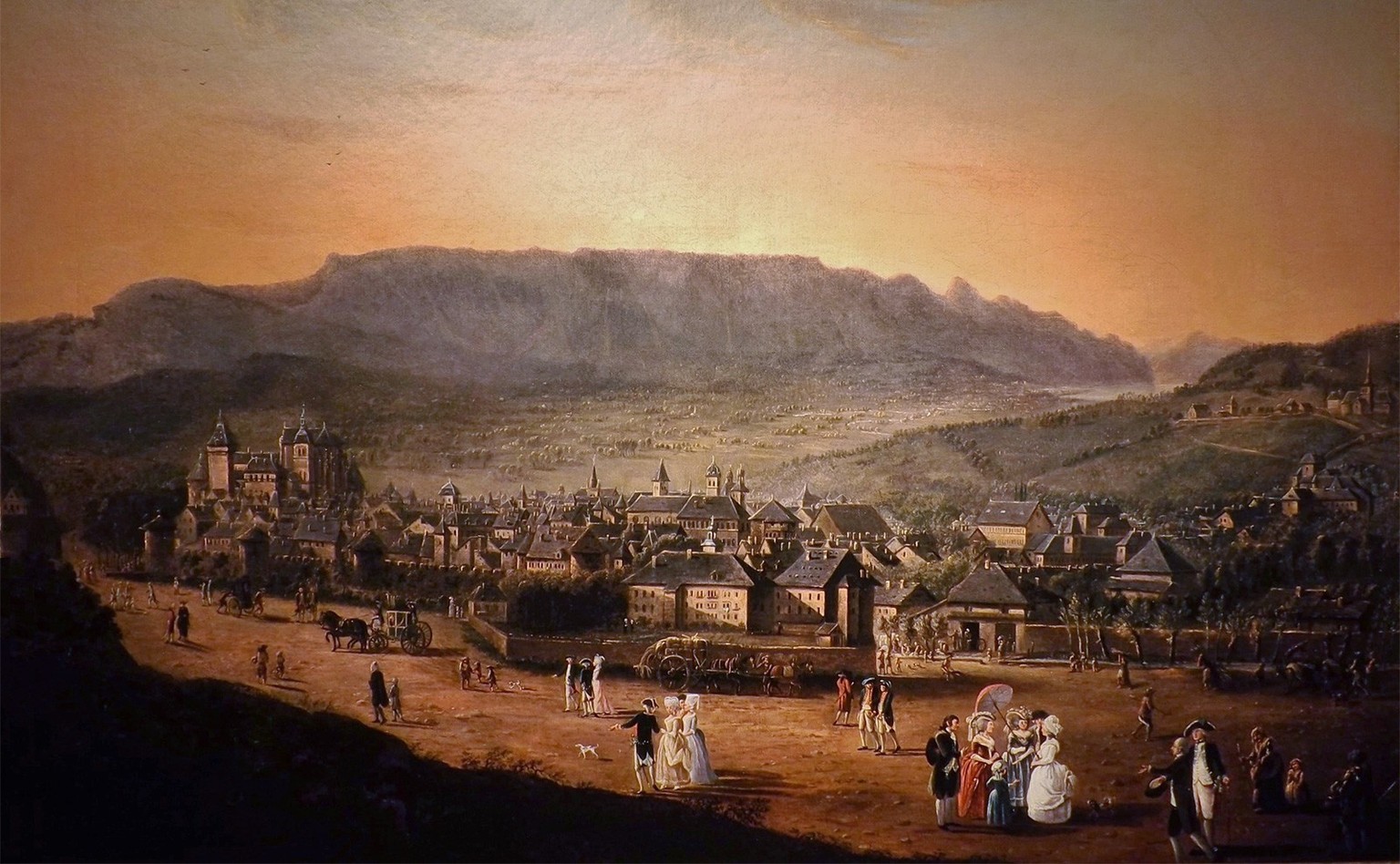 Chambéry around 1780. https://commons.wikimedia.org/wiki/File:Chamb%C3%A9ry_vers_1780.JPG
