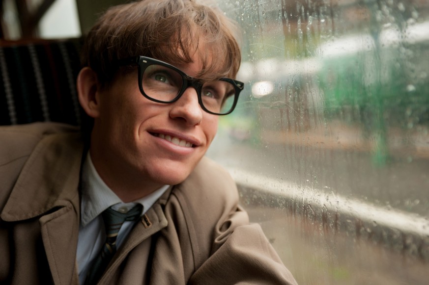 This image released by Focus Features shows Eddie Redmayne as Stephen Hawking in a scene from &quot;The Theory of Everything.&quot; (AP Photo/Focus Features, Liam Daniel)