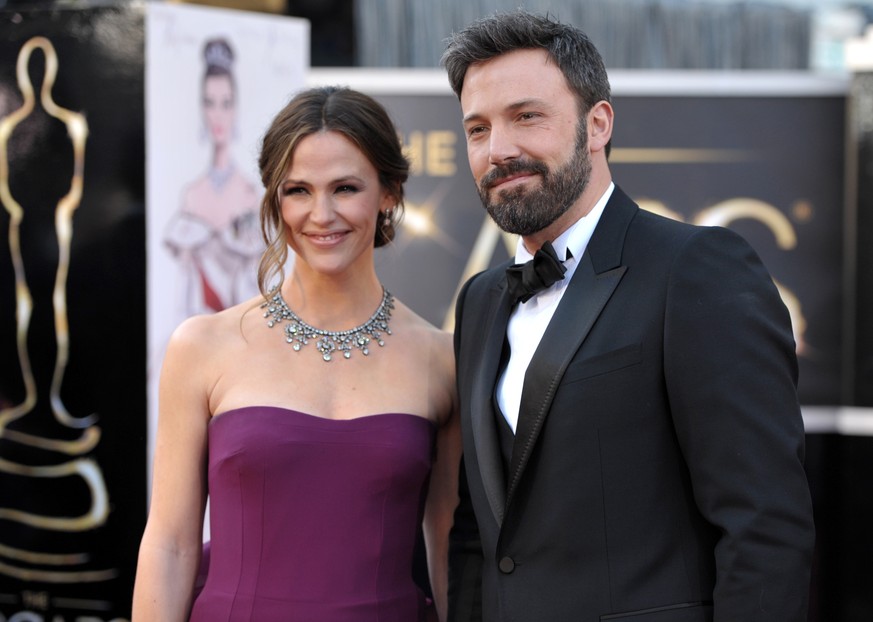 FILE - In this Feb. 24, 2013 file photo, married actors Jennifer Garner, left, and Ben Affleck arrive at the Oscars in Los Angeles. The couple have decided to divorce after 10 years of marriage, they  ...