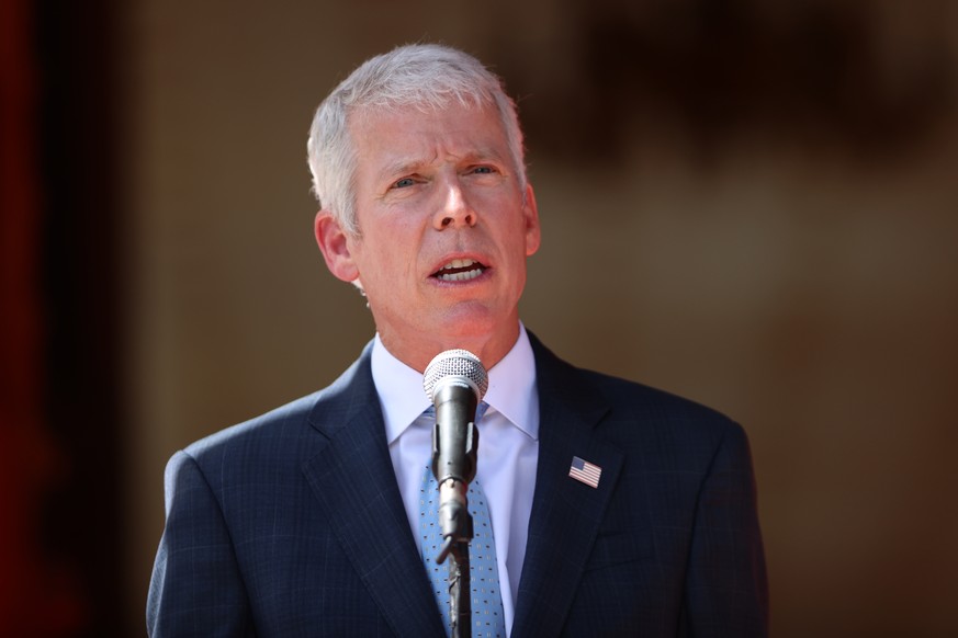 epa13207853 US Secretary of Energy Chris Wright speaks at a press conference in Caracas, Venezuela, 02 September 2026. Wright stated that it was a 'historic day' after several companies, inc ...