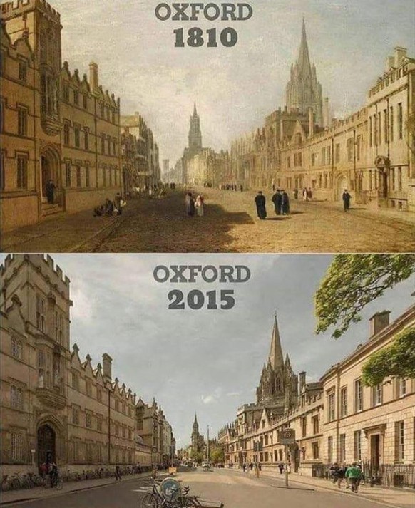Eine Strasse, die sich in den letzten 200 Jahren nicht wirklich verändert hat.