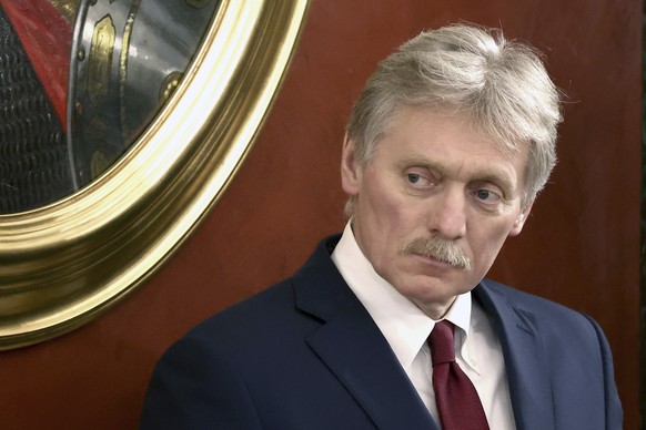 Kremlin spokesman Dmitry Peskov attends a news conference of Russian President Vladimir Putin following a meeting of the State Council on implementing the youth policy in current conditions, at the Kr ...