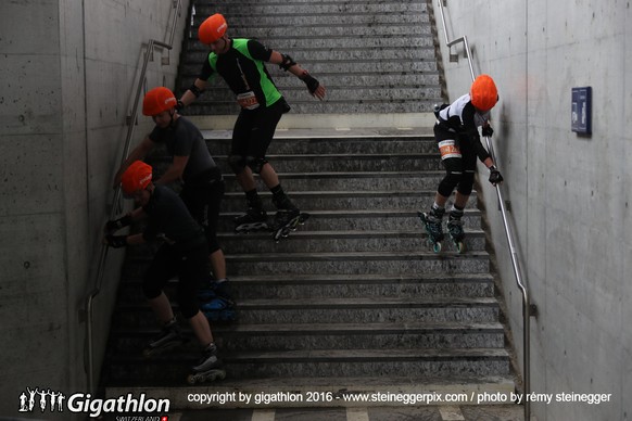 TENERO-BIASCA, 11.06.2016 - Auf der Inlinestrecke ueber 40 km und 140 Hm von Tenero nach Biasca am Sabato Ticinese am Gigathlon 2016. 

copyright by gigathlon.ch &amp; www.steineggerpix.com / photo  ...