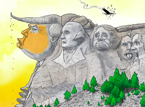 Donald Trump am Mount Rushmore?