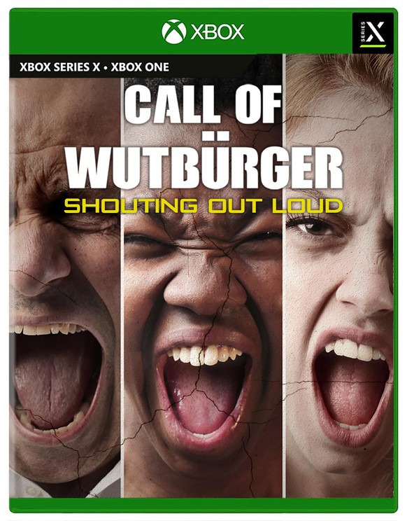 Xbox Series X Game von watson.ch Call of Wutbürger Shouting out loud