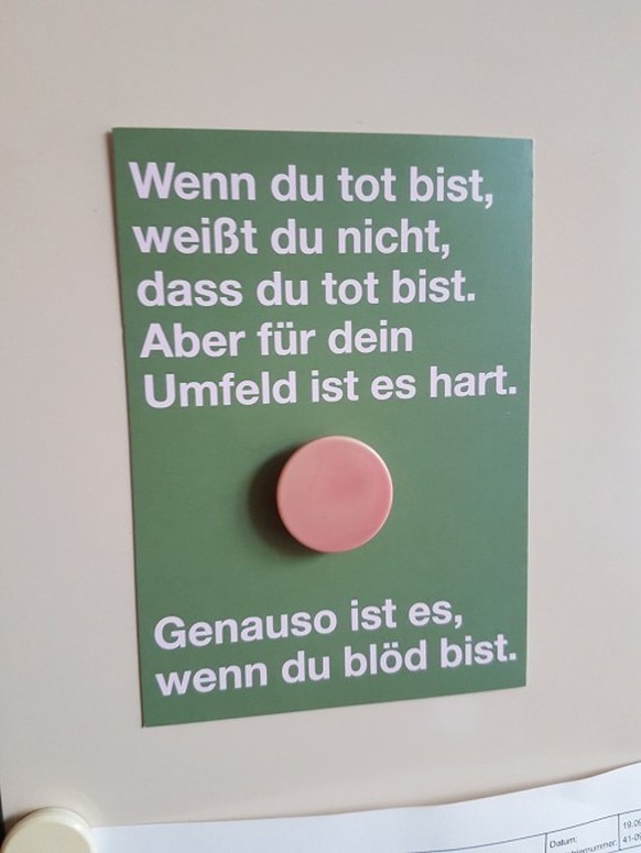 Dieses Ding hat uns früher genau so glücklich gemacht, wie der PICDUMP 😊
Eine schöne Lebensweisheit.