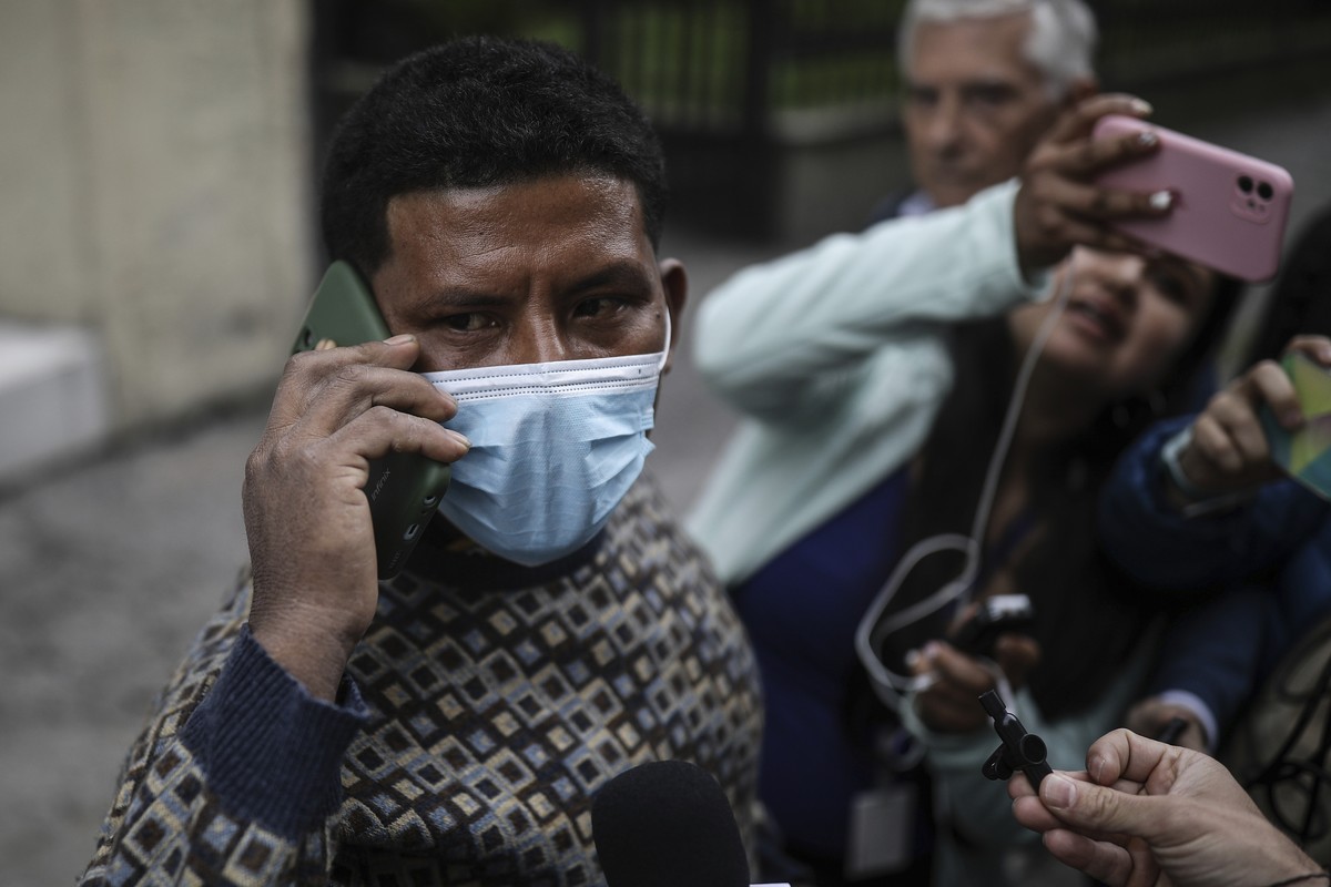 Manuel Ranoque, the father of two of the youngest Indigenous children who survived an Amazon plane crash that killed three adults, and then braved the jungle for 40 days before being found alive, spea ...