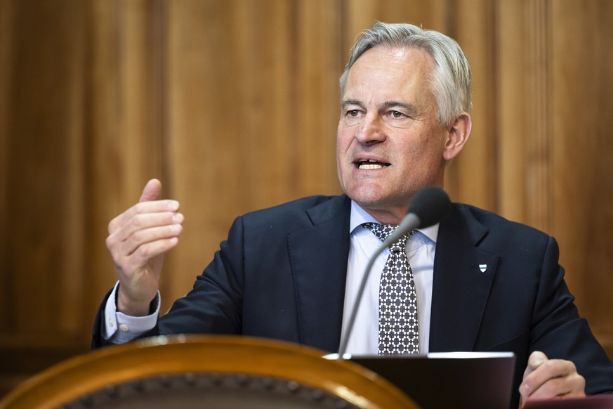 Matthias Michel, FDP-ZG, spricht an der Fruehjahrssession der Eidgenoessischen Raete, am Donnerstag, 5. Maerz 2026 im Staenderat in Bern. (KEYSTONE/Andreas Becker)