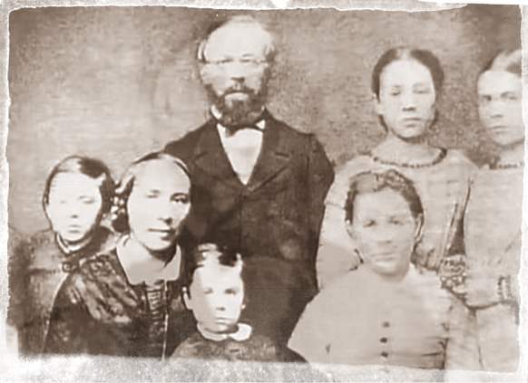 Melchior Joller und seine Familie.