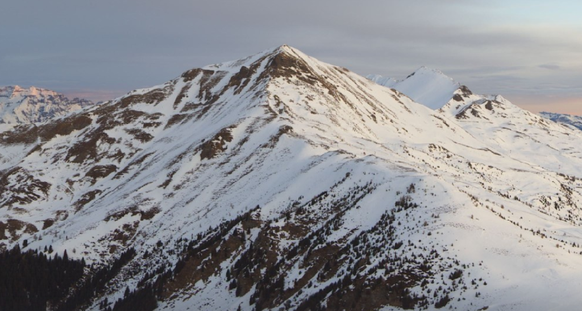 Mittwochmorgen: Blick vom Piz Scalottas auf den Piz Danis in der Lenzerheide.
