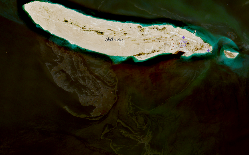 Öl Teppich Persischer Golf Lavan Island