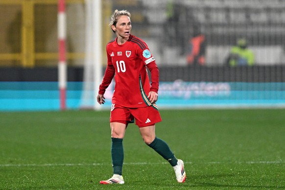 JESSICA FISHLOCK, Uefa Women s Nations League 2024-25, Italy-Wales 1-0, azione, action, single shot UEFA WOMEN S NATIONS LEAGUE 2024-25 ITALIA-GALLES 1-0 FEMMINILE