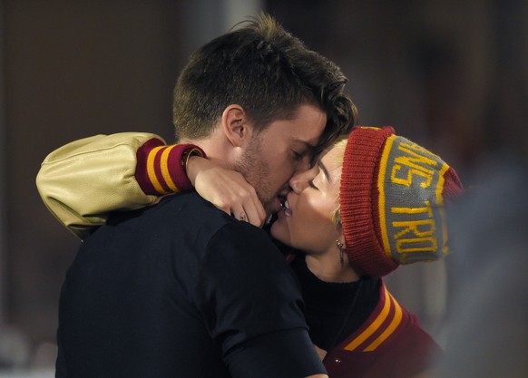 Glücklich seit ein paar Wochen: Patrick Schwarzenegger und Miley Cyrus.&nbsp;