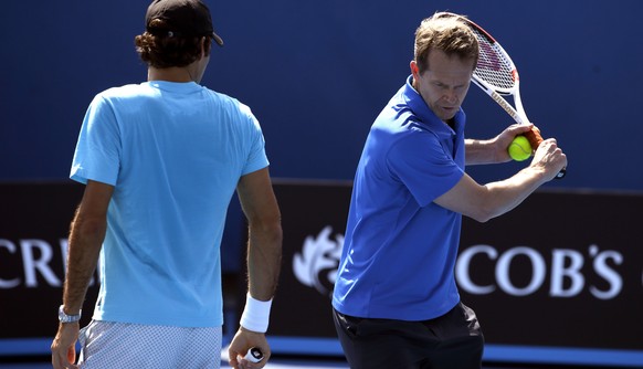 Edberg arbeitet mit Federer vor allem an seinem Offensiv-Spiel.