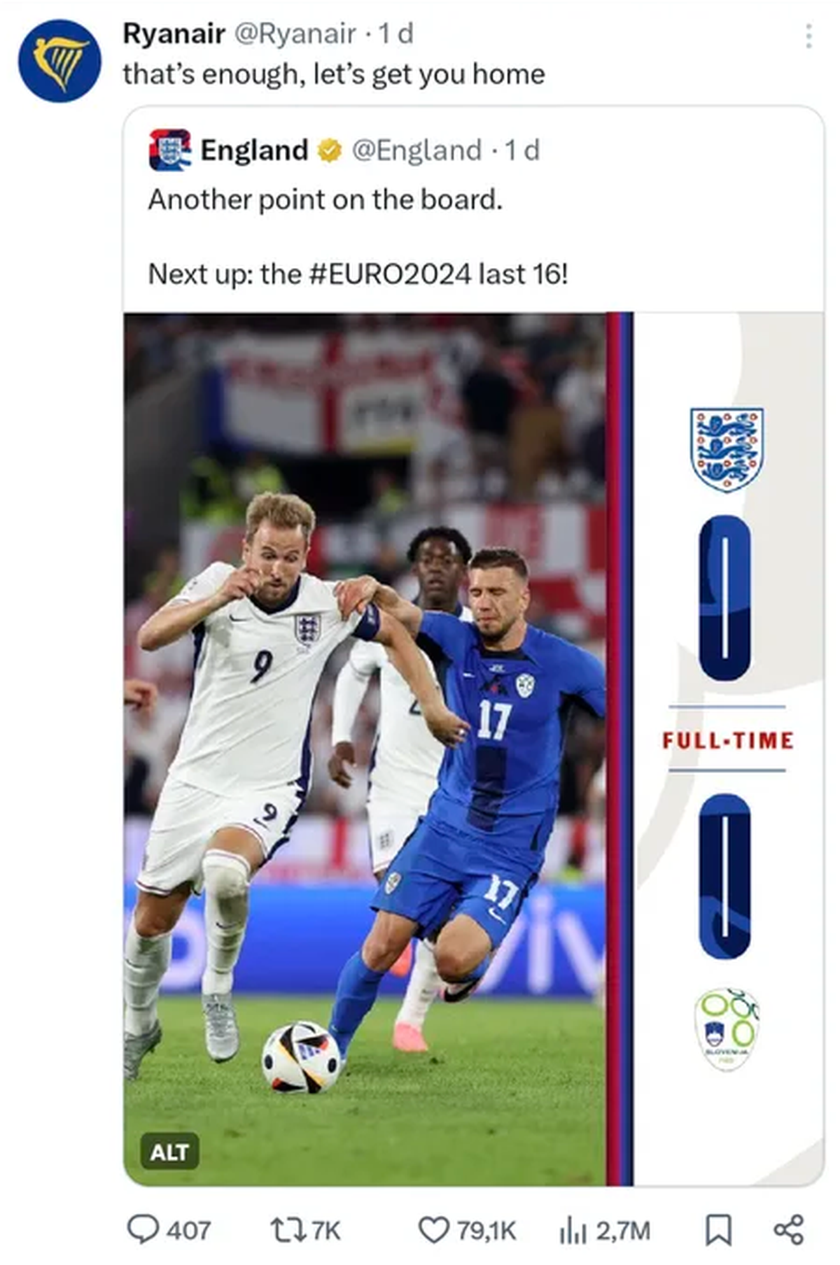 England MEme uefa euro 2024