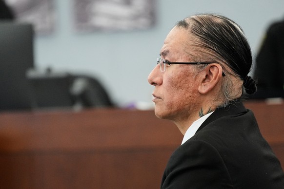 FILE - Nathan Chasing Horse appears in court for his trial on charges of sexually abusing Indigenous women and girls, Jan. 20, 2026, in Las Vegas. (AP Photo/John Locher, File)
Nathan Chasing Horse