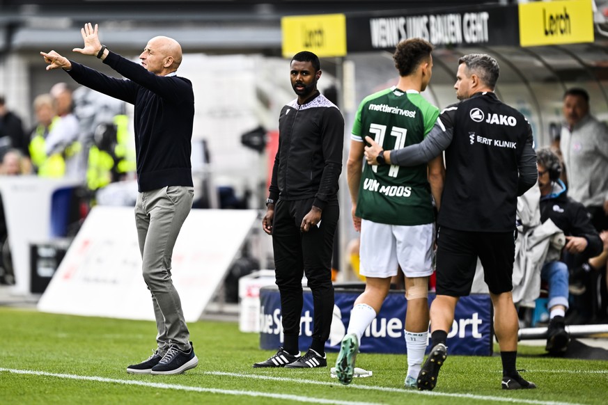 , im Fussball Super League Spiel zwischen dem FC Winterthur und dem FC St. Gallen, am Sonntag, 19. Maerz 2023, im Stadion Schuetzenwiese in Winterthur. (KEYSTONE/Gian Ehrenzeller)