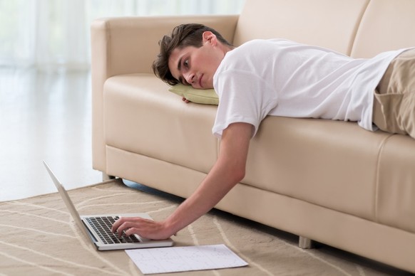Dieses Bild erscheint, wenn man bei unserer Stockfoto-Agentur nach «fauler Student» sucht.