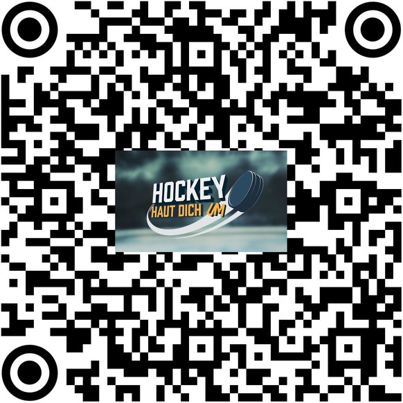 Hockey haut dich um Podcast QR-Code 2025/26