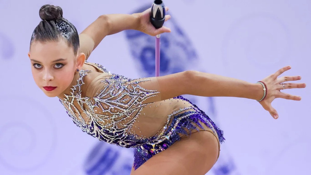 Die Sportgymnastin Sofia Ilterjakowa bei den Russischen Meisterschaften im März 2026