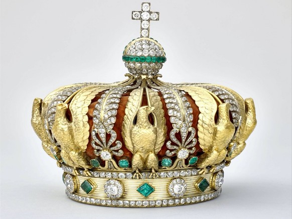 View of the crown of Empress Eugenie prior to its attempted theft from the Louvre Museum in Paris on October 19, 2025. The museum announced on Wednesday, February 4, 2026, that restoration will be und ...
