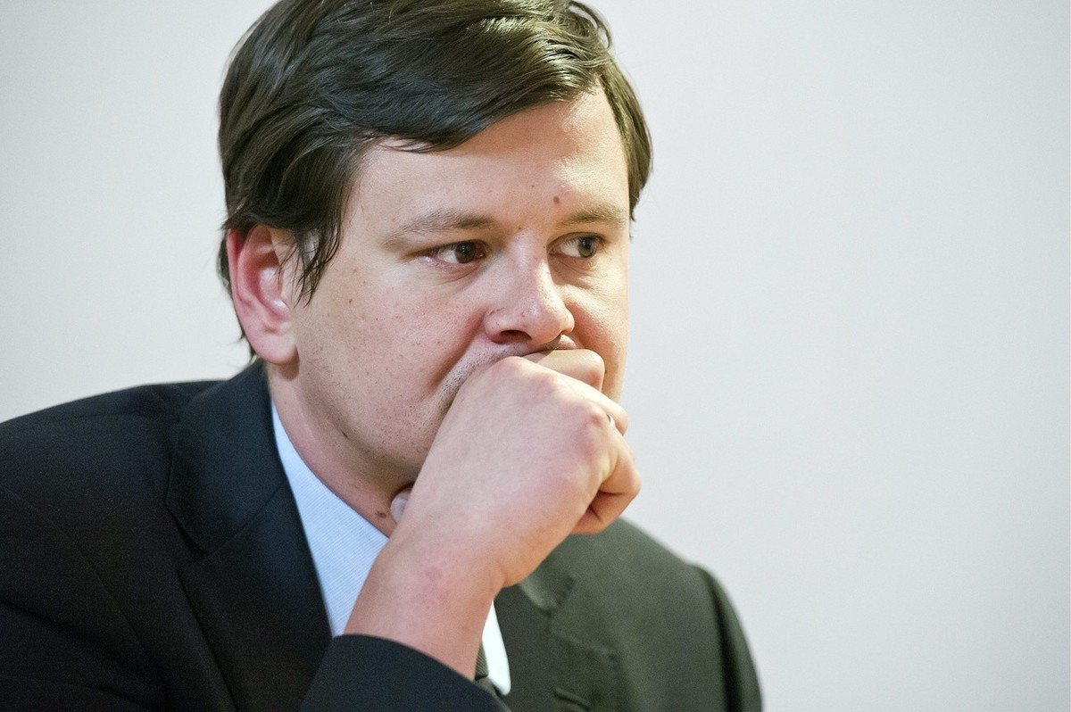 Andrei Nazheskin (representant des investisseurs Russes), lors d'une conference de presse a Vetroz ce vendredi 9 mars 2012 pour la presentation d'une nouvelle entite qui sera creee et va se  ...